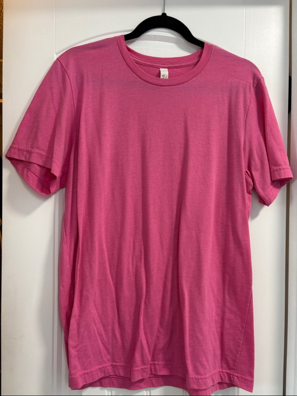 Bella Canvas Men's Short Sleeve Tee in Bright Pink